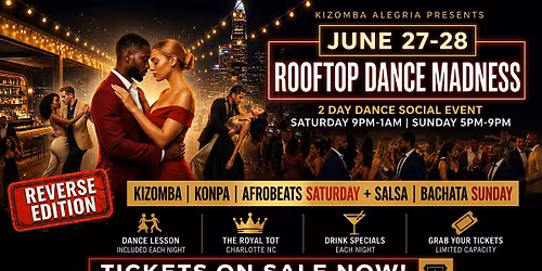 June Dance Madness - ROOFTOP 2-day social (dance lesson included)