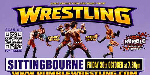 Rumble Wrestling comes to Sittingbourne - Halloween Special 2026 