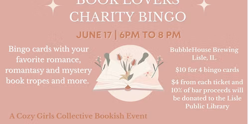 Book Lover Charity Bingo