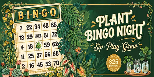 PLANT BINGO NIGHT at Ralph's Diner in Worcester!!