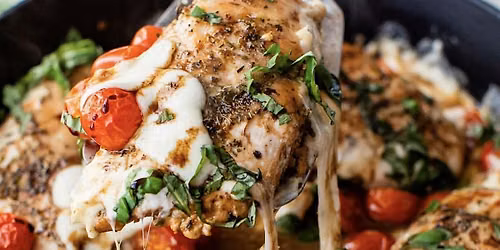 Chicken Caprese \/ Nutella and Panettone  Trifle