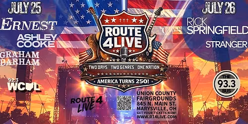 93.3 The Bus & Rt 4 Live Presents Rick Springfield