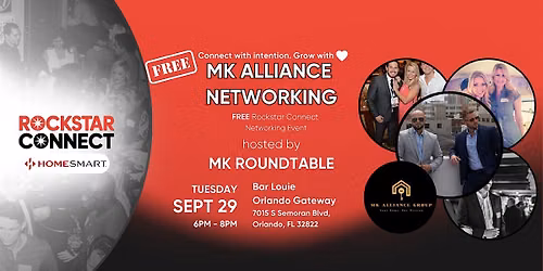 Free Rockstar Connect MK Alliance Networking Event (September, Orlando, FL)