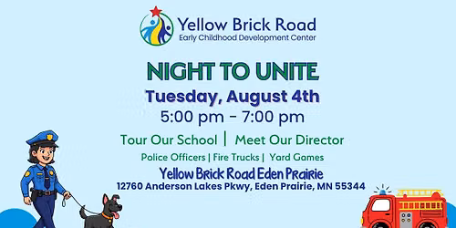 \ud83c\udf89 Night to Unite at Yellow Brick Road Eden Prairie! \ud83d\ude92\ud83d\ude93