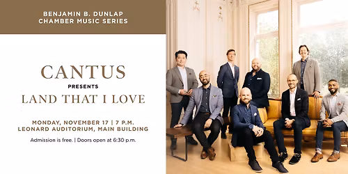 Cantus presents Land that I Love