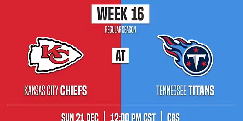 Kansas City Chiefs vs Tennessee Titans