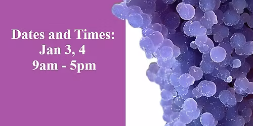 Gem Amethyst Rock Fossil Sale Jan 3, 4 (9am - 5pm) - (Topeka, KS)