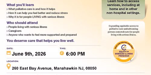 FREE WORKSHOP: Living Well With Serious Illness & Complex Needs
