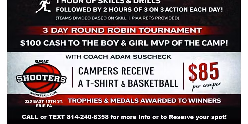 Middle School Co-Ed 3on3 Camp - Erie Shooters Basketball Club 