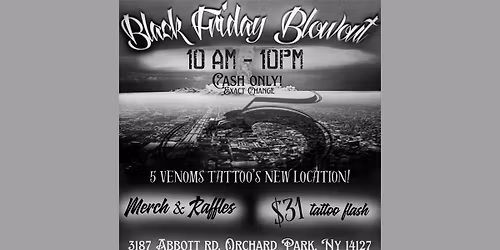 5 Venoms Tattoo Black Friday Blowout Event