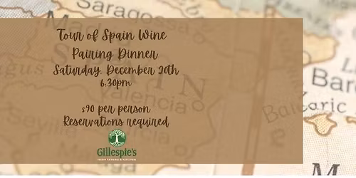 Tour of Spain Wine Dinner