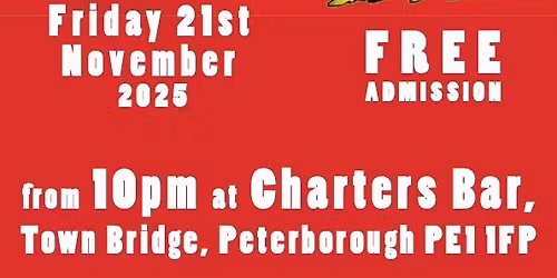 Dizzy Miss Lizzys back at Charters Bar November Nov 21st