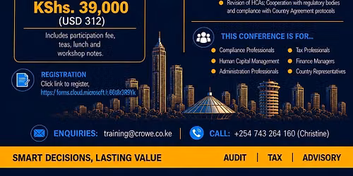 Special Workshop for HCAs, Embassies, Consulates, International Schools&Privileged Entities in Kenya
