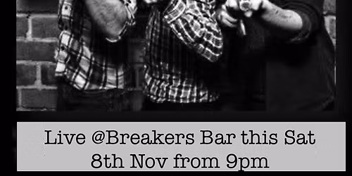 The Smarties live @ Breakers Bar - this Sat 8th Nov from 9pm