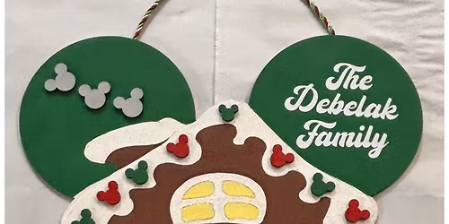 Christmas Wood Door Hanger - 2 choices - 11am $30