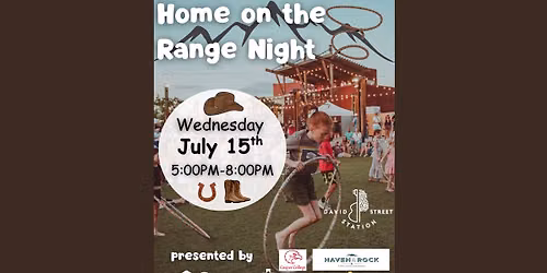 Family Fun Night - Home on The Range Night 