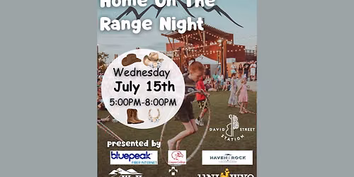 Family Fun Night - Home on The Range Night