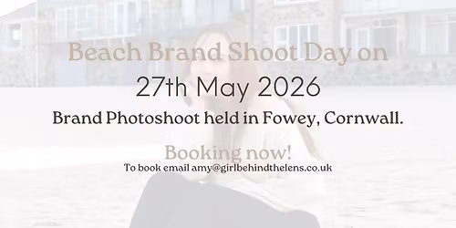 Brand Beach Photoshoot in Fowey, Devon