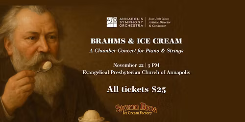 BRAHMS & ICE CREAM: A Chamber Concert for Piano & Strings