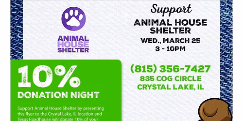 Dine to Donate Texas Roadhouse