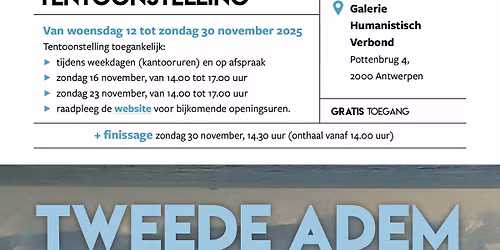 Vernissage tentoonstelling 'Tweede adem' \u2013 expo loopt van woensdag 12 tot zondag 30 november 2025