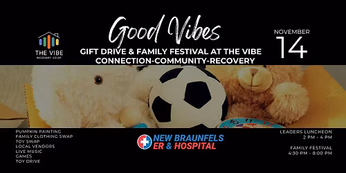 Fall Into Good Vibes | Clothing & Gift Drive