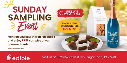 Sunday Sampling at Edible Arrangements Sugar Land \ud83c\udf53\ud83c\udf6b