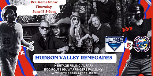 Pre-Game with Evil Genius at the Hudson Valley Renegades