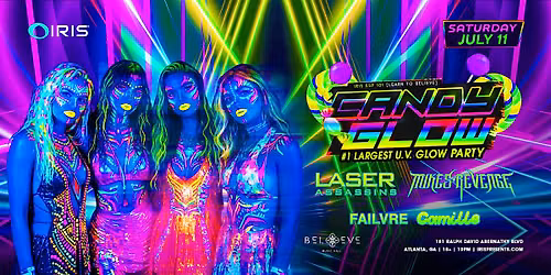 Iris Presents: Candyglow @ Believe Music Hall | Sat, July 11th!