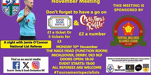 A night with a National Group Referee