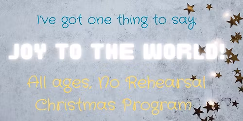 Sunday Church Christmas Program 