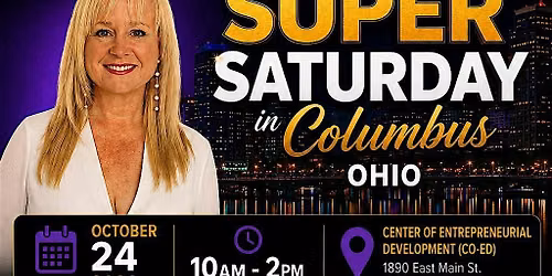 Columbus, Ohio Super Saturday Featuring Elizabeth Gardner, RVP