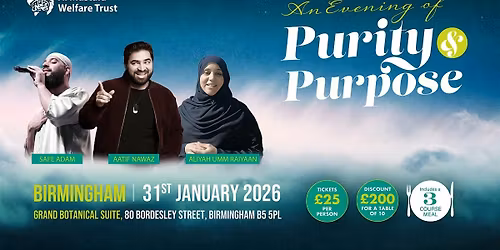 An Evening of Purity and Purpose - Birmingham