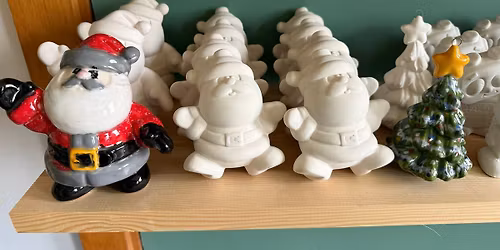 All age Christmas ceramic painting session