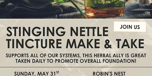 Stinging Nettle Tincture Make and Take with Jake