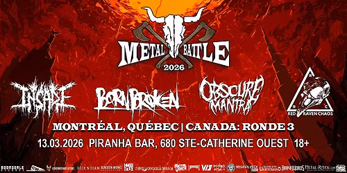 Wacken Metal Battle: Insade, BornBroken, Obscure Mantra, Red Raven Chaos