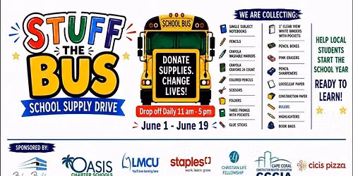 \ud83c\udf92\ud83d\ude8c \u201cSTUFF THE BUS\u201d \ud83d\ude8c\ud83c\udf92