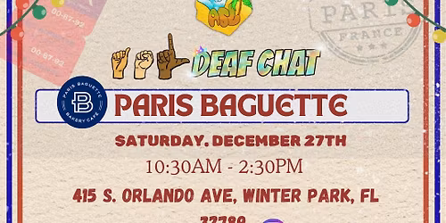 ASL Deaf Chat at Paris Baguette 