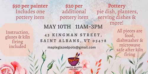 SOLD OUT Mother's Day Paint-Your-Own Pottery Pop-Up