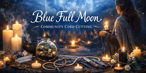 Blue Full Moon Community Cord Cutting