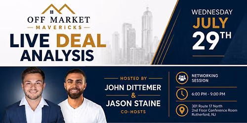 Off Market Mavericks: LIVE DEAL ANALYSIS