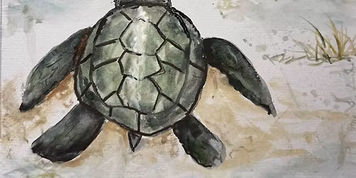 Sea Turtle Acrylic Wash Workshop