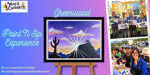 Greenwood Paint and Sip \u2013 Desert Sunset