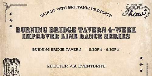 Burning Bridge Tavern 4-Week Improver Line Dance Series