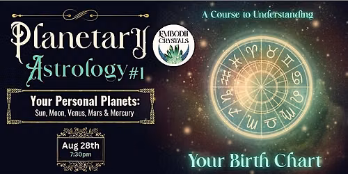 Planetary Astrology: Understanding Your Birth Chart #1 Personal Planets