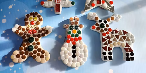 Festive Mosaic Christmas Decorations