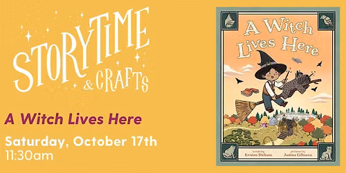 Storytime and Crafts: A Witch Lives Here