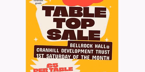 Cranhill Table Top Sale