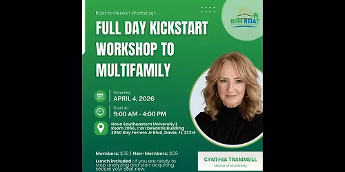 Full Day Kickstart Workshop to Multifamily