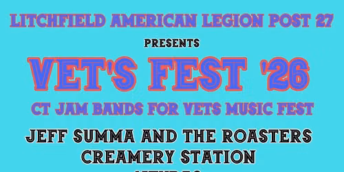 Vet's Fest 26- CT Jam Bands For Vets Music Fest-Litchfield, CT